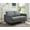 Grey, variant on LeisureMod Chester Modern Faux Leather Loveseat Chair in Green Leather
