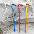 thumbnail image 1 of Estacas para Carpa De Metal Resistente, Estacas para Patio Galvanizadas Sin Óxido, Gancho para Valla con Borde De Jardín - Estacas para Carpa De Metal para Acampar Al Aire Libre, Estacas par, 1 of 5