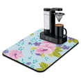 thumbnail image 1 of 18x24 Floral Dish Drying Mat - Protective & Decorative Addition to Your Kitchen Counter - High Absorbency, 1 of 7