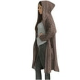 thumbnail image 2 of Lovskoo 2024 Cardigan Sweaters for Women Open Front Trendy Long Sleeve Solid Color Warm Coat Oversized Winter Outerwear Tops Coffee, 2 of 5