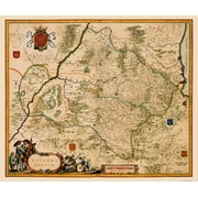 Navarre Spain - Jansson 1638 - 23.00 x 27.35 - Glossy Satin Paper