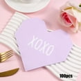 thumbnail image 2 of RKSTN Heart Napkins - 100 PCS - Bulk Heart Shaped Valentine's Day Disposable Napkins for Valentine's Day Decorations Party Supplies - Purple, 2 of 6