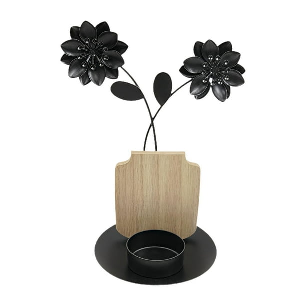 Candelabro,Candelabro Candelabro Bandeja para velas,Candelabro de hierro para centro de mesa,Candelabro decorativo pequeño moderno,Decoración de escritorio para el comedor de Estilo C