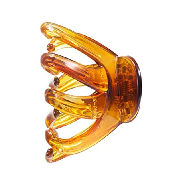 Sonducket Paquete de 4 pinzas de garra de estilo simple, pasadores de plástico marrón portátiles, accesorios de estilo, pasadores de San Valentín para Accesorio para el cabello Sonducket AP008799-00B