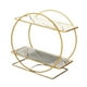 thumbnail image 4 of Organizador de encimera de baño, soporte para cosméticos, elegante bandeja de tocador, estante de almacenamiento para perfumes, cuidado de la piel y Blanco, 4 of 9