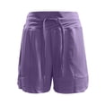 thumbnail image 6 of TANYSU Women's High Waist Beach Shorts With Lined Pockets Loose Casual Athletic Summer Shorts Outdoor Activities Daily Wear Solid Color Bottoms Versatile, 6 of 7