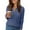 *Blue, variant on Womens Henley Sweaters Lightweight Long Sleeve Shirts V Neck Tops with Button Fall Outfits 2025 Tunic Top Solid Color Button Knit Fall Winter V Neck Stripe Top Blackish Green S