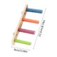 thumbnail image 3 of Juguete de escalera de madera para pájaros con gimnasio de actividades colgante, multicolor, accesorios para jaulas de aves pequeñas para trepar, morder, hacer ejercicio y jugar., 3 of 6