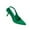 Green-501, variant on Just Released, Women's Summer Large Size Satin High Heel Sandals, Shallow Mouth Backless, Comfortable High Heels, Party & Casual, Fashionable Women's Shoes, Elegant Heels