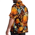 thumbnail image 3 of Basketball Men's Spread Collar Poplin Beach Shirts - Casual Printed Button Down Short Sleeve Summer Tops for Unisex, 3 of 6