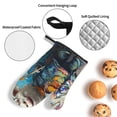 thumbnail image 3 of Pofeuu Whimsical Goat Artist Print Oven Mitts and Pot Holders 4 pcs Set,High Heat Resistant 500 Degree Extra Thicken Long Kitchen Cotton Oven Glove for Cooking, 3 of 6