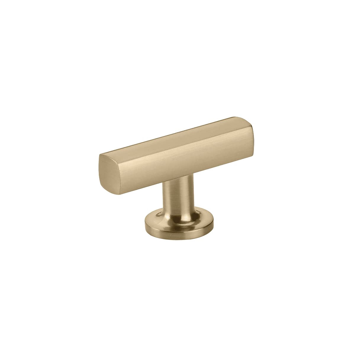 2 in. T- Knob Cabinet Knob - Satin Brass