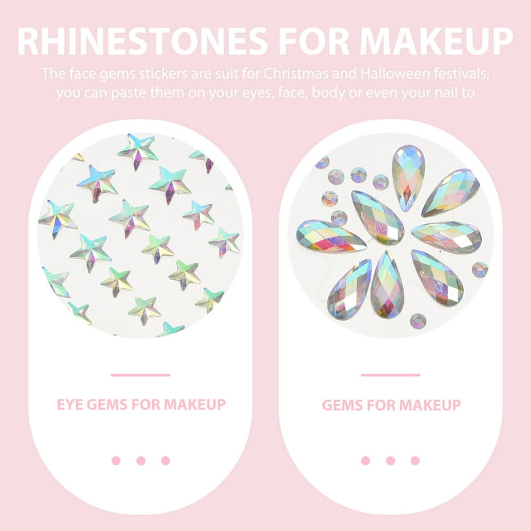 Frcolor Face Stickers Gems Eye Makeup Sticker Jewels Jewel Eyes Festival  Rhinestone Body Rhinestones Diamond Jewelry Adhesive 