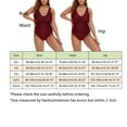 thumbnail image 2 of Quealent Maternity Swimsuit Pregnancy Swimwear Bikini Maternity Swimsuit V-Neck Pregnancy Swimwear Ruffle Sleeve Bathing Suit Red,2XL, 2 of 4