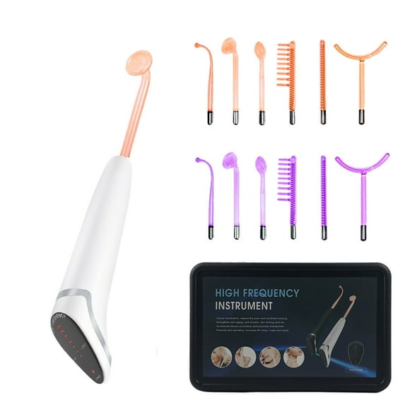 Facial Treatments NEW High Frequency Electrode Wand Electrotherapy Glass Tube Device Acne treatment Facial Skin Care