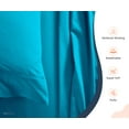 thumbnail image 5 of SGI Family King 120x80" Size 1000TC Sheet Set Turquoise Blue Solid Cotton 15" Deep, 5 of 5