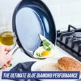 thumbnail image 4 of Blue Diamond Hard Anodized Toxin-Free Ceramic, Metal Utensil Safe Frying Pan 11", 4 of 7