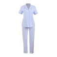 thumbnail image 1 of Pijama Secret Treasures para Dama tipo Camisero Azul Talla EG 2 Piezas, 1 of 4