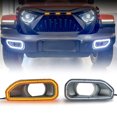 thumbnail image 1 of AMERICAN MODIFIED Fog Light Covers w/Turn Signal for 18-24 Jeep Wrangler JL, 1 of 8