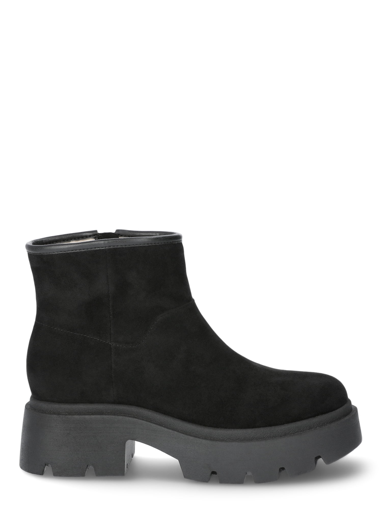 No Boundaries Women's Cozy Lug Sole Ankle Boots
