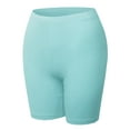 thumbnail image 1 of FashionOutfit Women's Essential Active Daily Cotton Mid Rise Biker Shorts, 1 of 1