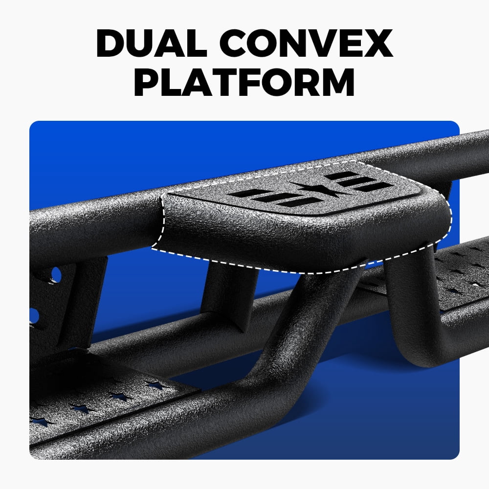 6" Running Boards for 2024-2026 Toyota Tacoma Double/Crew Cab Drop Step Nerf Bar