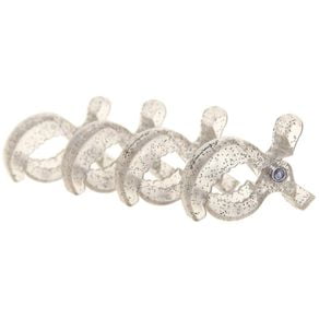 Dreambaby - Strollerbuddy Stroller Blanket Clips 4 Pack, Silver Glitter