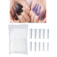 thumbnail image 3 of Puntas de uñas de ataúd,Puntas de uñas francesas acrílicas transparentes Uñas postizas,Punta de uñas de ataúd francés de uñas postizas de media cubierta,Puntas de uñas postizas largas Yuyangstore Puntas de uñas de ataúd, 3 of 8