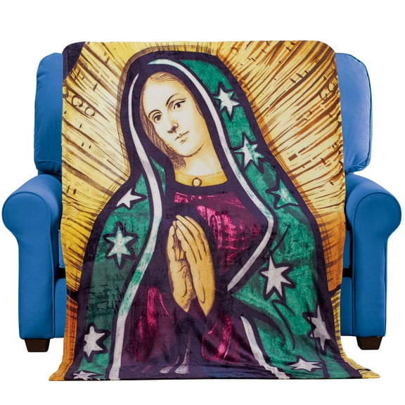Mary Throw Blanket Luxury Soft Ultra Plush Spiritual Sofa Chair Decor 50"x70"