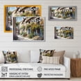 thumbnail image 4 of Designart "Mediterranean Village Street V" Cottage Landscape Wall Art Living Room, 4 of 5