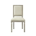thumbnail image 2 of Rustic Manor Saad Linen Upholstered Dining Chair (Set of 2), Cream White, 2 of 8