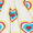 Rainbow Hearts, variant on Paris Hilton x Monica + Andy Organic Cotton Baby & Toddler Short Sleeve Let's Dance Dress, Sizes 12 Months-5T