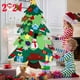 thumbnail image 2 of Set De Árbol De Navidad Diy Con Adornos Para Niños Regalos De Navidad Para Colgar En La Puerta O La Pared Árbol De Navidad Con 32 Accesorios, 2 of 8