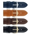 thumbnail image 4 of Hirsch Camelgrain Pro Skin Leather Watch Strap - Blue - L - 20mm - Silver Buckle, 4 of 9