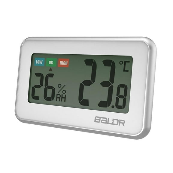 BALDR Digital Mini Thermometer/ Hygrometer Mini Wireless w/humidity gauge