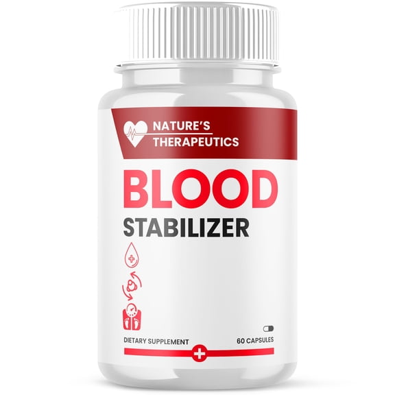 Nature's Therapeutics Blood Stabilizer Support Pills Advanced Formula Vitamin Supplement 60 Capsules
