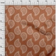 thumbnail image 3 of oneOone Cotton Silk Medium Orange Fabric Block Fabric For Sewing Printed Craft Fabric By The Yard 42 Inch Wide, 3 of 5