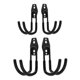 thumbnail image 5 of unbranded 4Ud Gancho De Pared Negro Para Garage De Alta Resistencia Con Soporte Para Escaleras, 5 of 8
