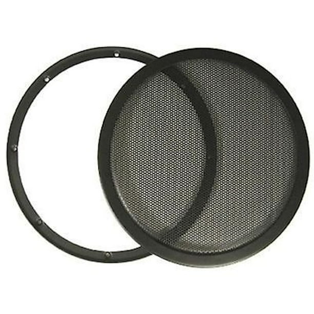 8" 8 Inch Mesh Metal Speaker Grill with Double Rings Subwoofer Black