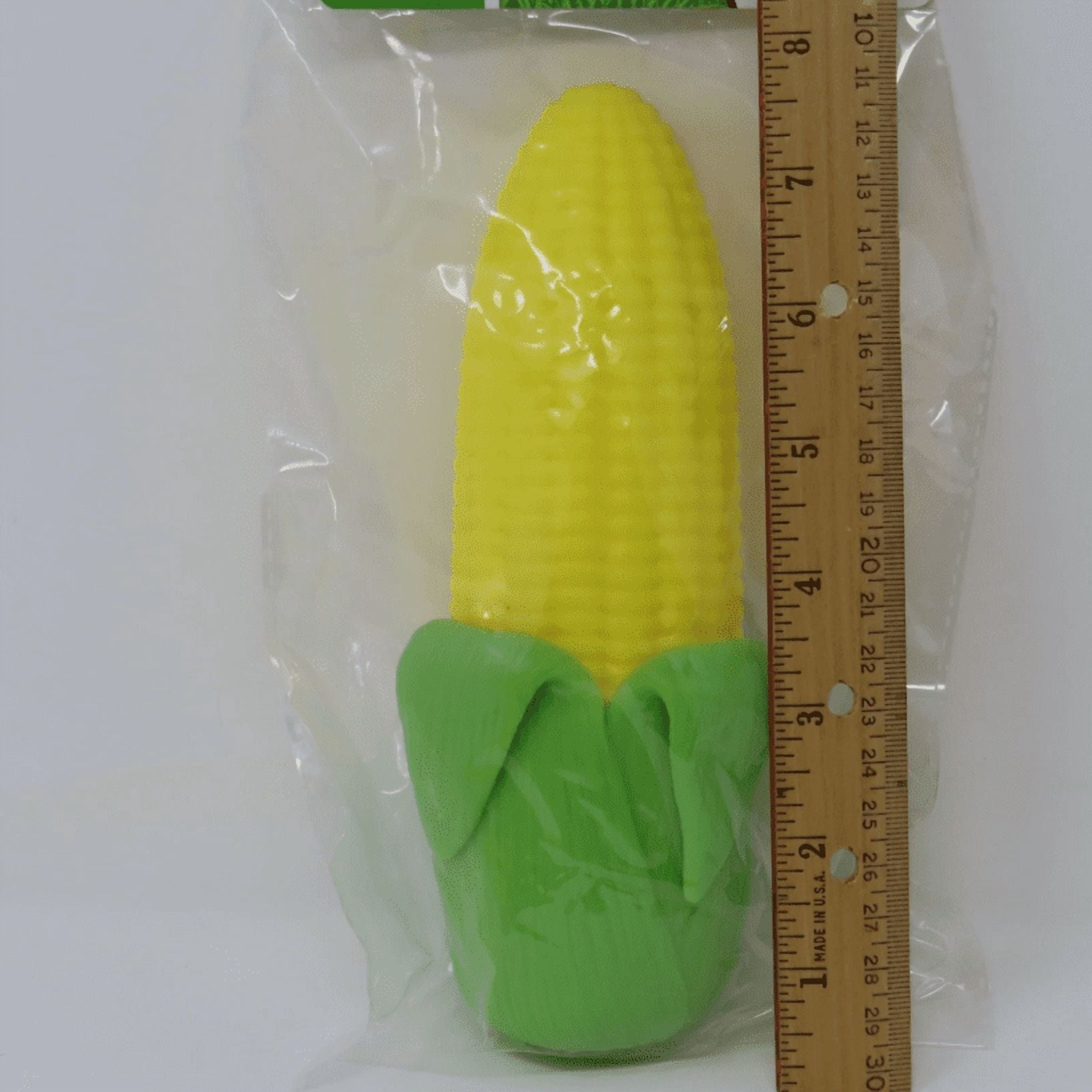 Slow Bouncing Fresh Corn Jumbo Squishy, Farmers Market Photorealistic Food Squishy for Home Office Decor (1 Pc)