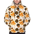 thumbnail image 4 of KLL Autumn Woodland Characters Print Mens Hoodie Long Sleeve Casual Pullover Hooded Sweatshirt Fashion Drawstring Hoodies with Pocket-XX-Large, 4 of 6