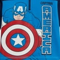 thumbnail image 3 of Marvel Avengers Captain America Big Boys Fleece Half Zip Hoodie Toddler to Big Kid, 3 of 3