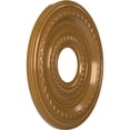 thumbnail image 2 of Ekena Millwork 13"OD x 3 1/2"ID x 3/4"P Cole Thermoformed PVC Ceiling Medallion (Fits Canopies up to 4 1/4"), Universal Aged Metallic Vintage Gold, 2 of 10