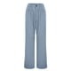 thumbnail image 1 of Pantalones anchos de color liso y cintura alta para mujer - Pantalones informales para el trabajo/aire libre - Tejido de poliéster - Tallas XS-XL, 1 of 4
