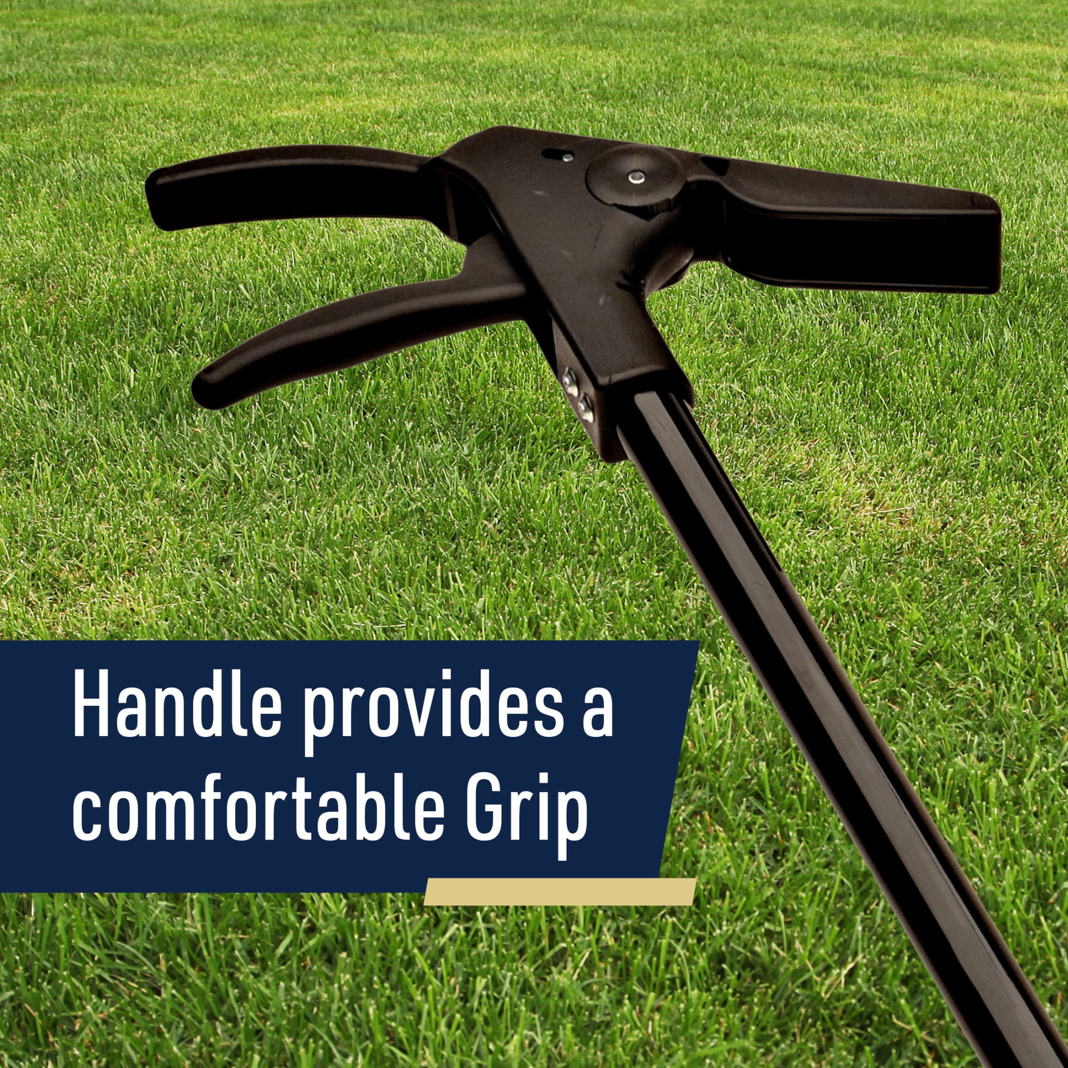 Kings County Tools Long Handle Grass Shears - 36” Edging Tool with 6” Swiveling Steel Blades