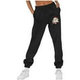 thumbnail image 2 of successthop Christmas Womens Sweatpant Graphic Printed Fleece Drawstring Sportpants ELastic Lightweight Joggers Trousers, 2 of 7