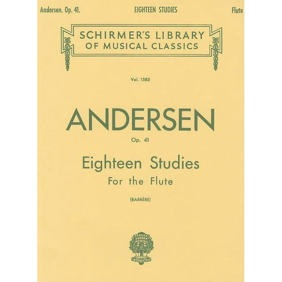 EIGHTEEN STUDIES (18) FOR    FLUTE AND PIANO OP41