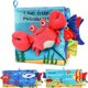 thumbnail image 1 of Montessori Baby Soft Books Toy, Marine Insect Touch And Feel Crinkle Cloth Book, Infant Educational Toy, Newborn Christmas Gifts, 1 of 6