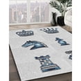 thumbnail image 2 of Ahgly Company Indoor Rectangle Patterned Silver Gray Novelty Area Rugs, 9' x 12', 2 of 6