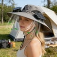 thumbnail image 3 of Solar Powered Fan Hat, Wide Sun Hat 2 USB Solar Charging Fans, Upgraded Outdoor Protection Bucket Hat for Fishing Hiking Gardening Beach, 3 of 6